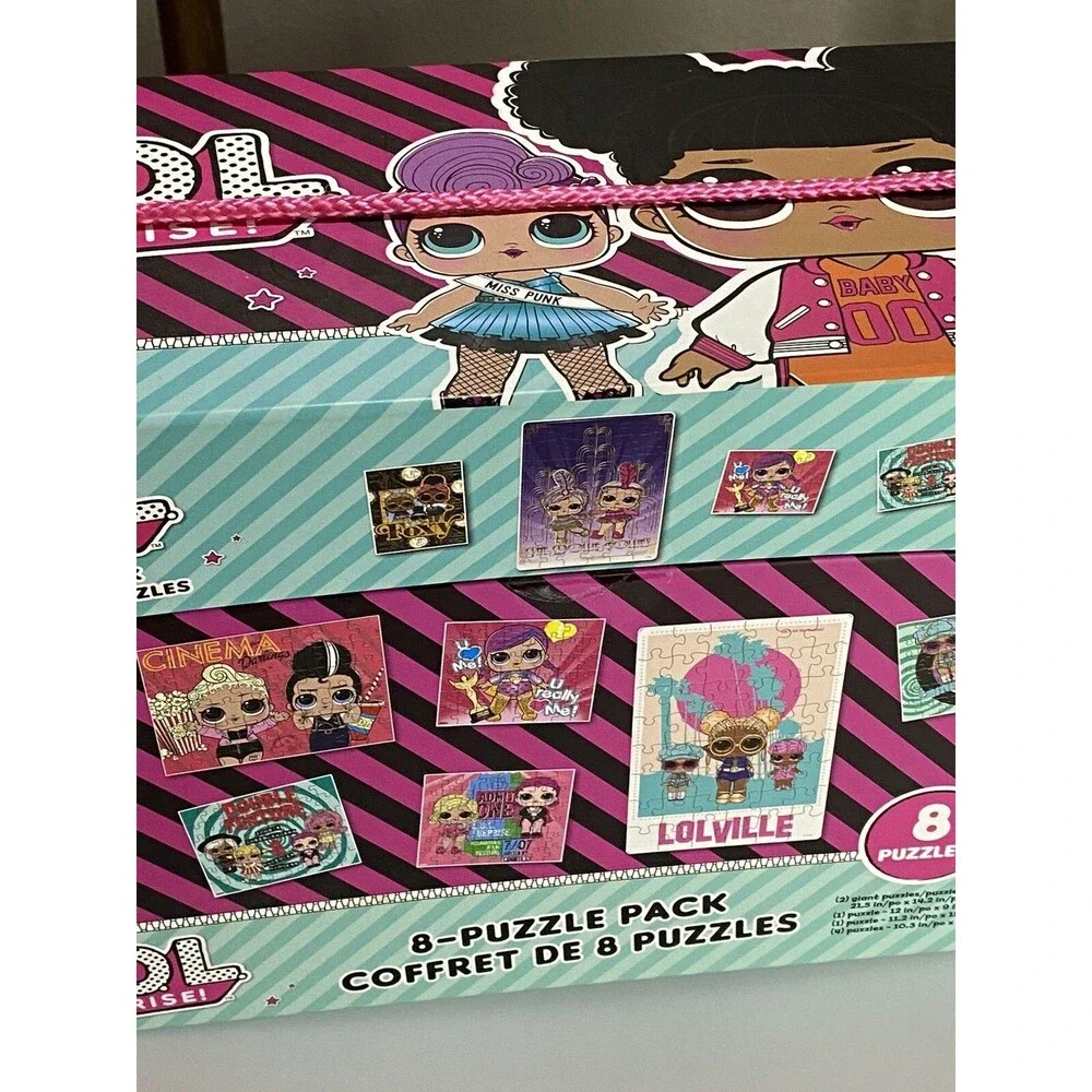 Girls LOL Surprise Dolls 8-Puzzle Pack 48 Pieces Per Puzzle - New